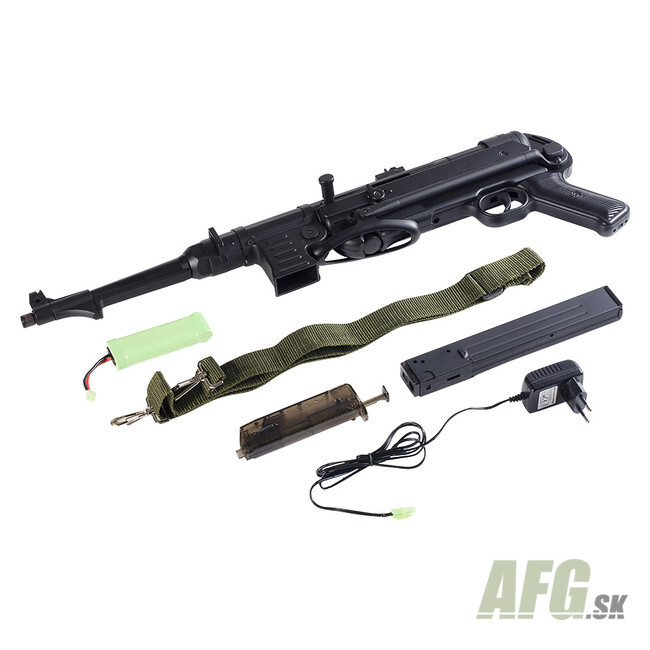 AGM Full Metal MP40 Airsoft Gun AEG Black - Airsoft Shop, Airsoft