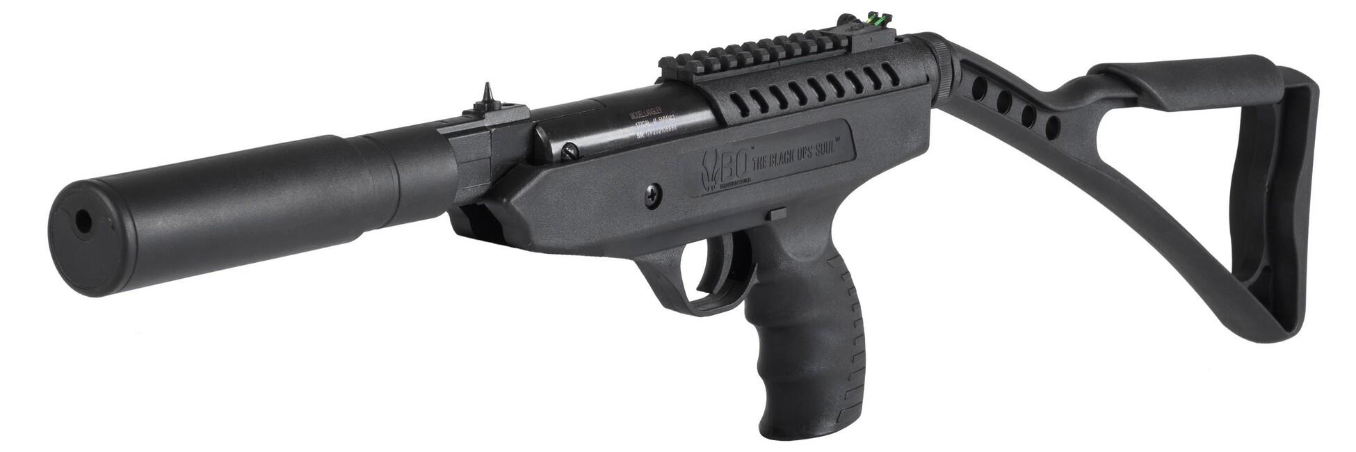 Pistolet à plombs Black Ops Langley Silencer 4.5 mm
