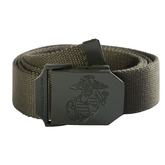 Nylon belt with metal buckle USMC, 3,5 cm green - AFG-defense.eu - army ...
