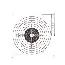 Air rifle targets 160P, white middle, 10 pcs